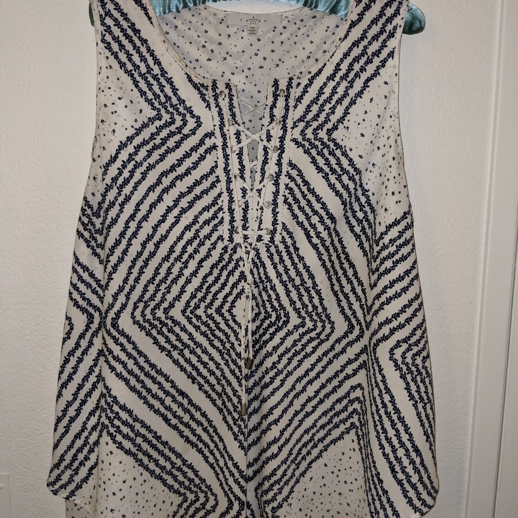 Plus Size Two Layer Top